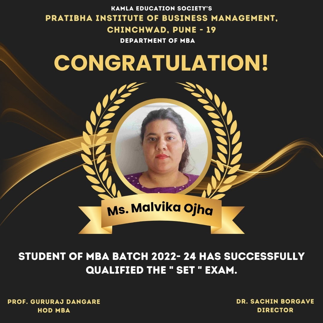 Malvika Ojha SET Qualified